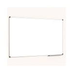 Whiteboard, 200x100 cm, mit 40 cm Ablage, Stahl weiß, 